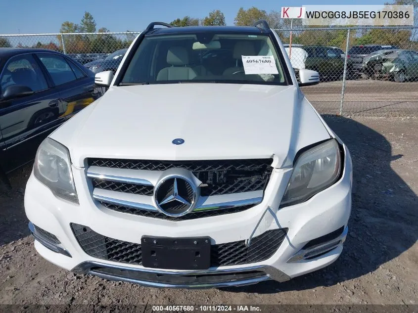 2014 Mercedes-Benz Glk 350 4Matic VIN: WDCGG8JB5EG170386 Lot: 40567680