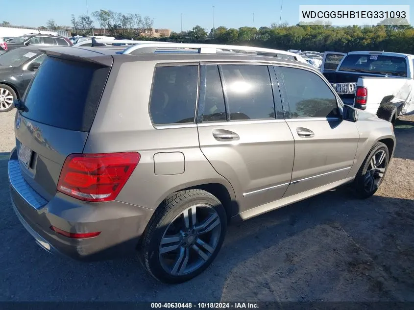 2014 Mercedes-Benz Glk 350 VIN: WDCGG5HB1EG331093 Lot: 40630448