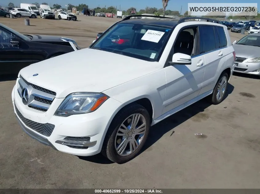 2014 Mercedes-Benz Glk 350 VIN: WDCGG5HB2EG207236 Lot: 40652599