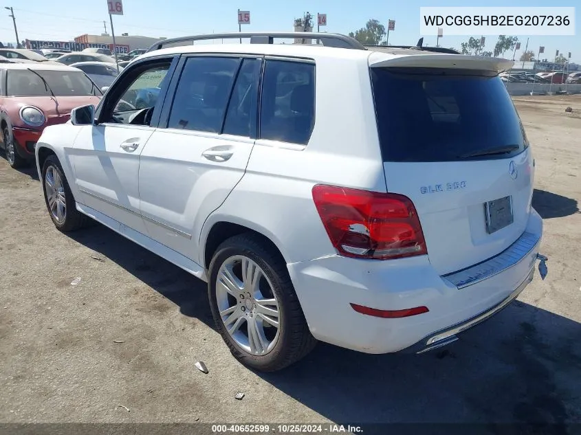 2014 Mercedes-Benz Glk 350 VIN: WDCGG5HB2EG207236 Lot: 40652599