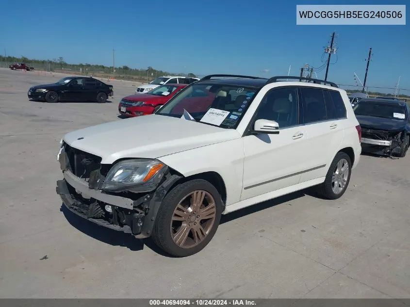 2014 Mercedes-Benz Glk 350 VIN: WDCGG5HB5EG240506 Lot: 40694094