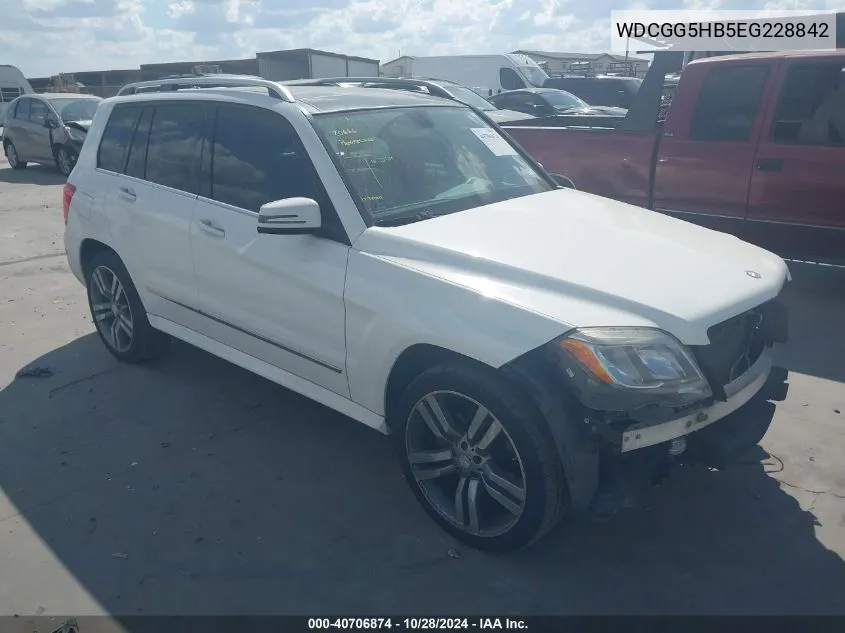 2014 Mercedes-Benz Glk 350 VIN: WDCGG5HB5EG228842 Lot: 40706874