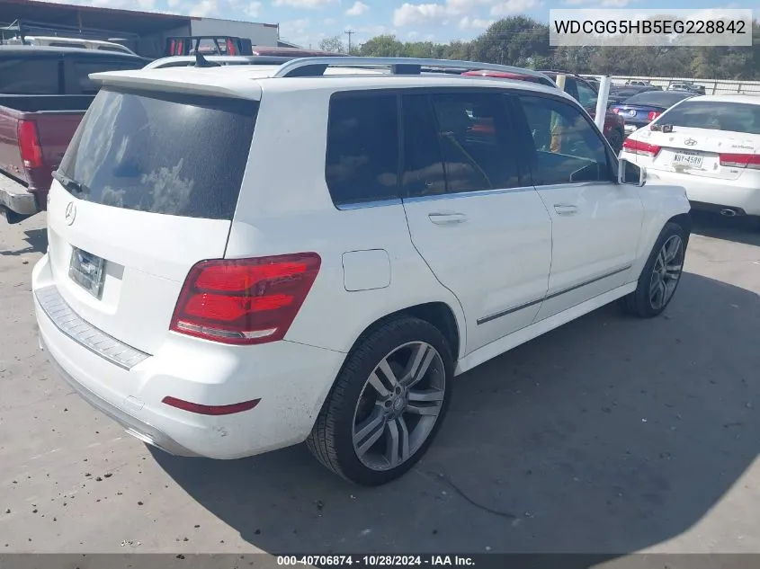 2014 Mercedes-Benz Glk 350 VIN: WDCGG5HB5EG228842 Lot: 40706874