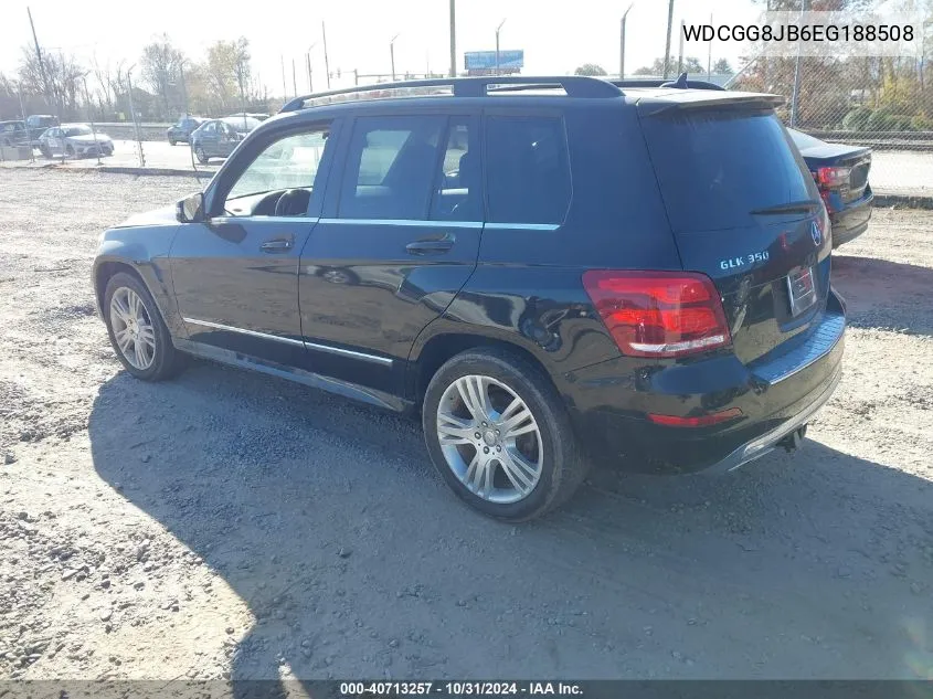 2014 Mercedes-Benz Glk 350 4Matic VIN: WDCGG8JB6EG188508 Lot: 40713257