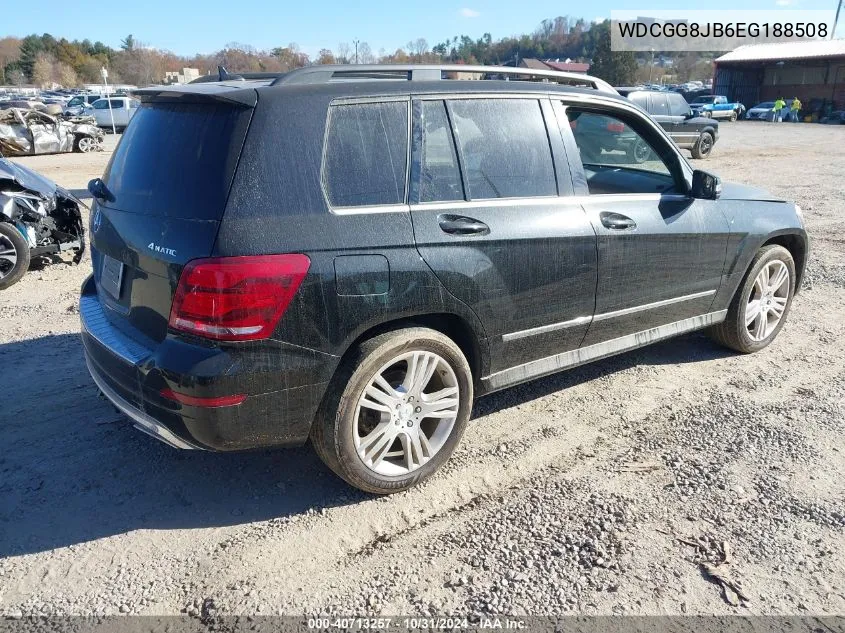 2014 Mercedes-Benz Glk 350 4Matic VIN: WDCGG8JB6EG188508 Lot: 40713257