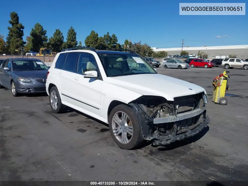 2014 Mercedes-Benz Glk 250 Bluetec 4Matic VIN: WDCGG0EB5EG190651 Lot: 40733205