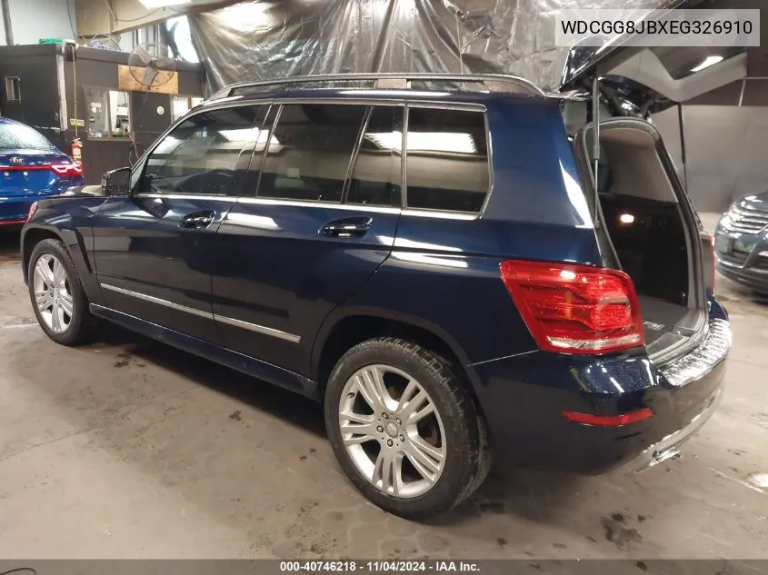 2014 Mercedes-Benz Glk 350 4Matic VIN: WDCGG8JBXEG326910 Lot: 40746218