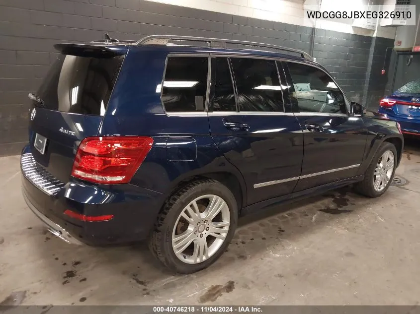 2014 Mercedes-Benz Glk 350 4Matic VIN: WDCGG8JBXEG326910 Lot: 40746218