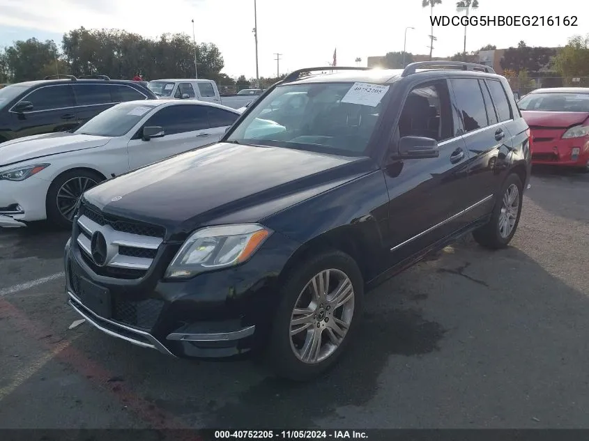 2014 Mercedes-Benz Glk 350 VIN: WDCGG5HB0EG216162 Lot: 40752205