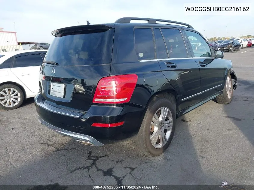 2014 Mercedes-Benz Glk 350 VIN: WDCGG5HB0EG216162 Lot: 40752205