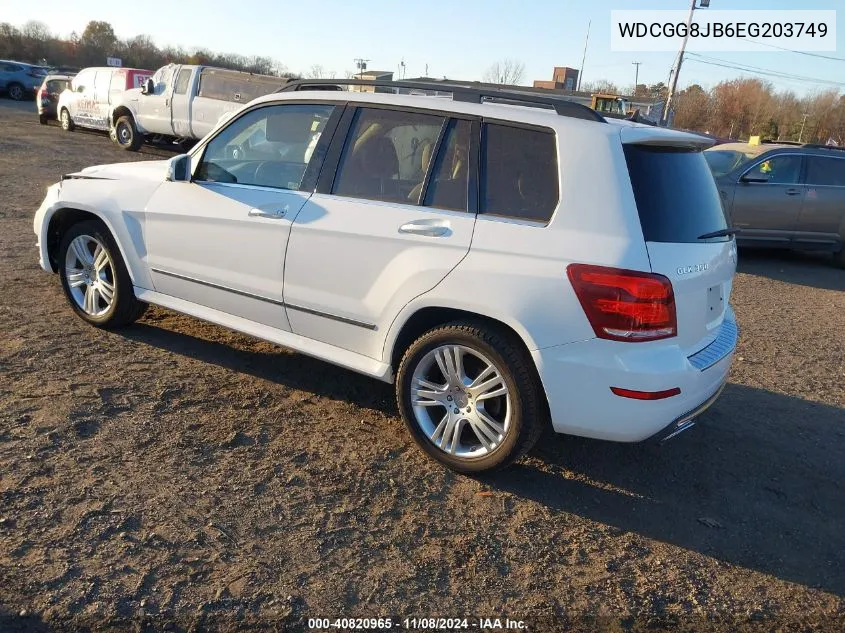 2014 Mercedes-Benz Glk 350 4Matic VIN: WDCGG8JB6EG203749 Lot: 40820965