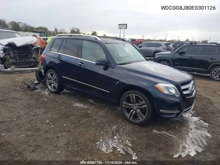 2014 Mercedes-Benz Glk 350 4Matic VIN: WDCGG8JB0EG301126 Lot: 40867755