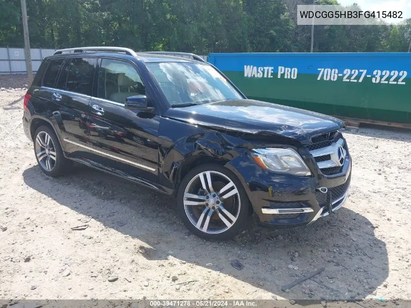 2015 Mercedes-Benz Glk 350 VIN: WDCGG5HB3FG415482 Lot: 39471278