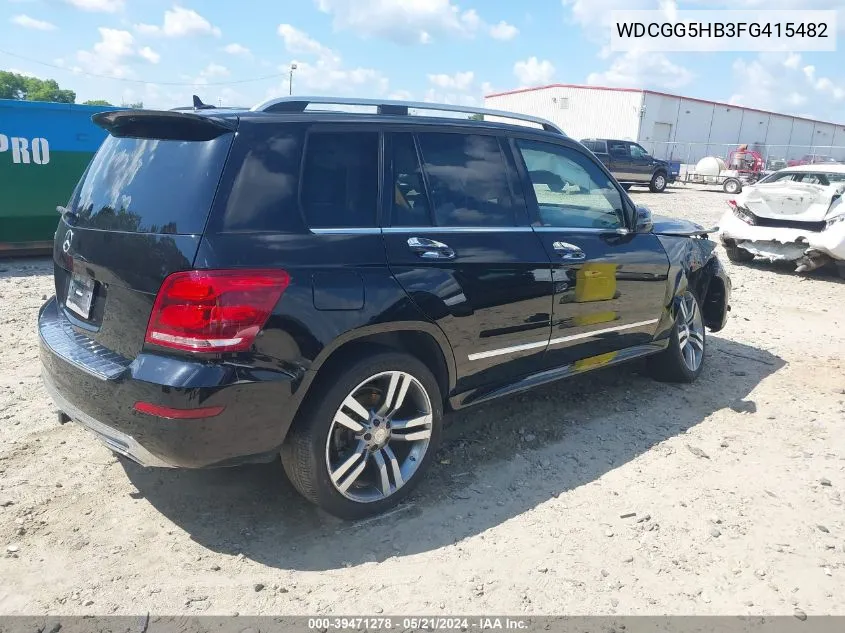 2015 Mercedes-Benz Glk 350 VIN: WDCGG5HB3FG415482 Lot: 39471278