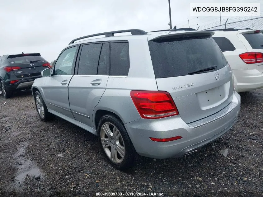 2015 Mercedes-Benz Glk 350 4Matic VIN: WDCGG8JB8FG395242 Lot: 39809789