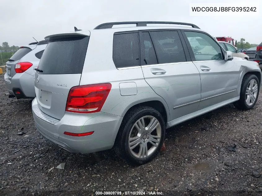 2015 Mercedes-Benz Glk 350 4Matic VIN: WDCGG8JB8FG395242 Lot: 39809789