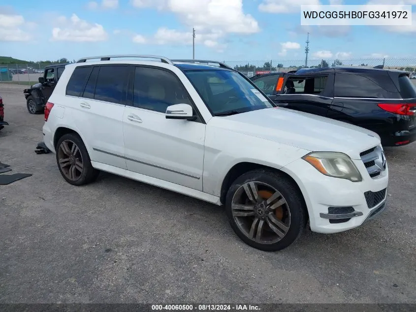 2015 Mercedes-Benz Glk 350 VIN: WDCGG5HB0FG341972 Lot: 40060500