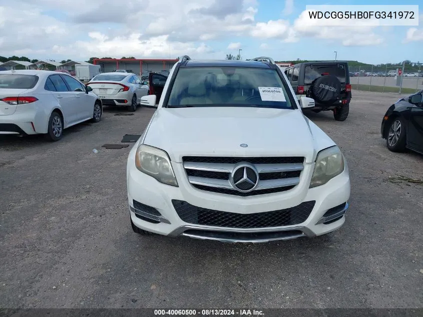 2015 Mercedes-Benz Glk 350 VIN: WDCGG5HB0FG341972 Lot: 40060500