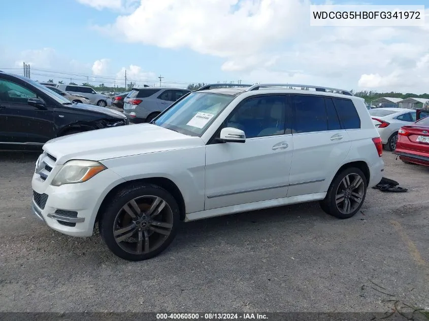 2015 Mercedes-Benz Glk 350 VIN: WDCGG5HB0FG341972 Lot: 40060500