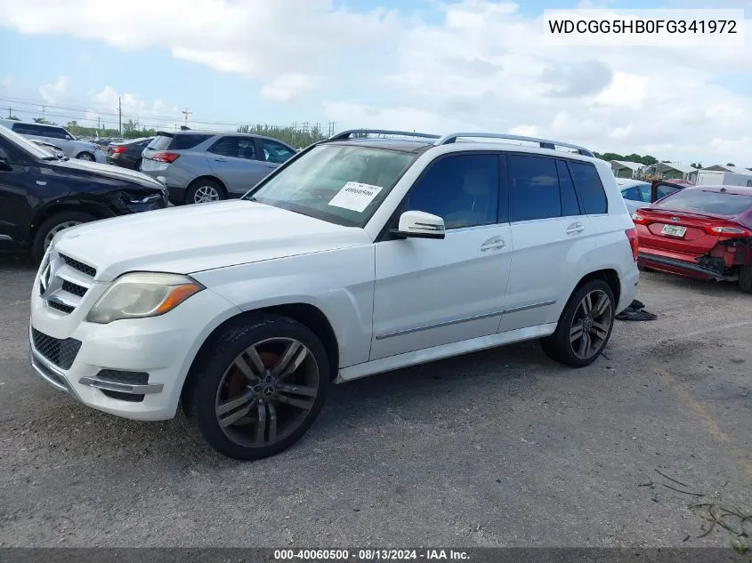 2015 Mercedes-Benz Glk 350 VIN: WDCGG5HB0FG341972 Lot: 40060500