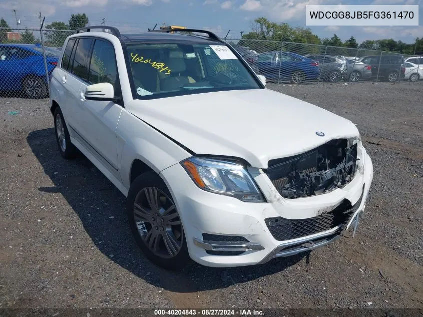 2015 Mercedes-Benz Glk 350 4Matic VIN: WDCGG8JB5FG361470 Lot: 40204843