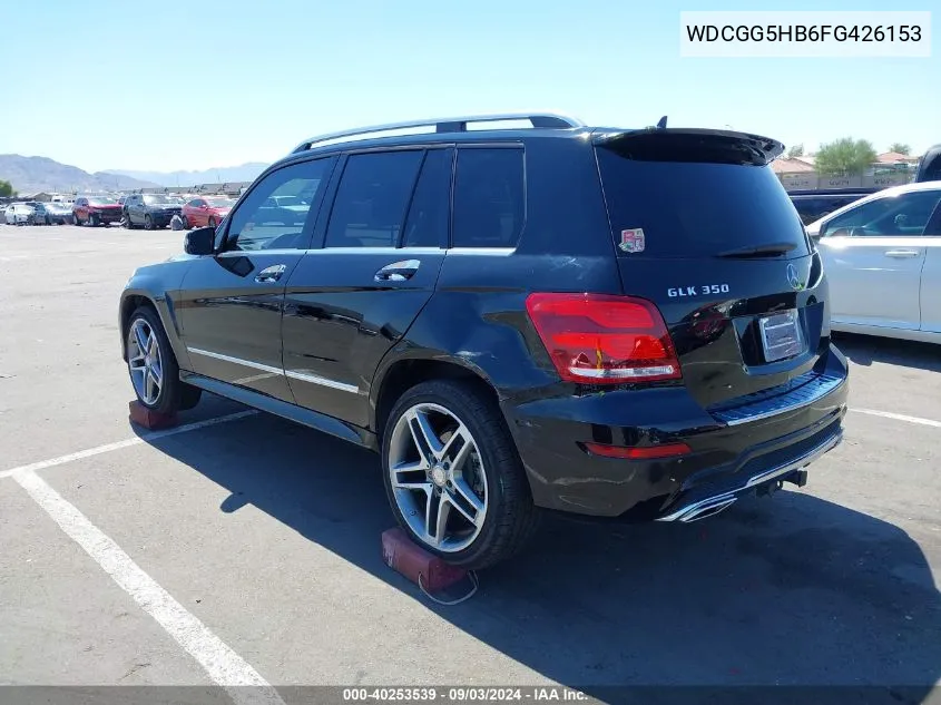 2015 Mercedes-Benz Glk 350 VIN: WDCGG5HB6FG426153 Lot: 40253539