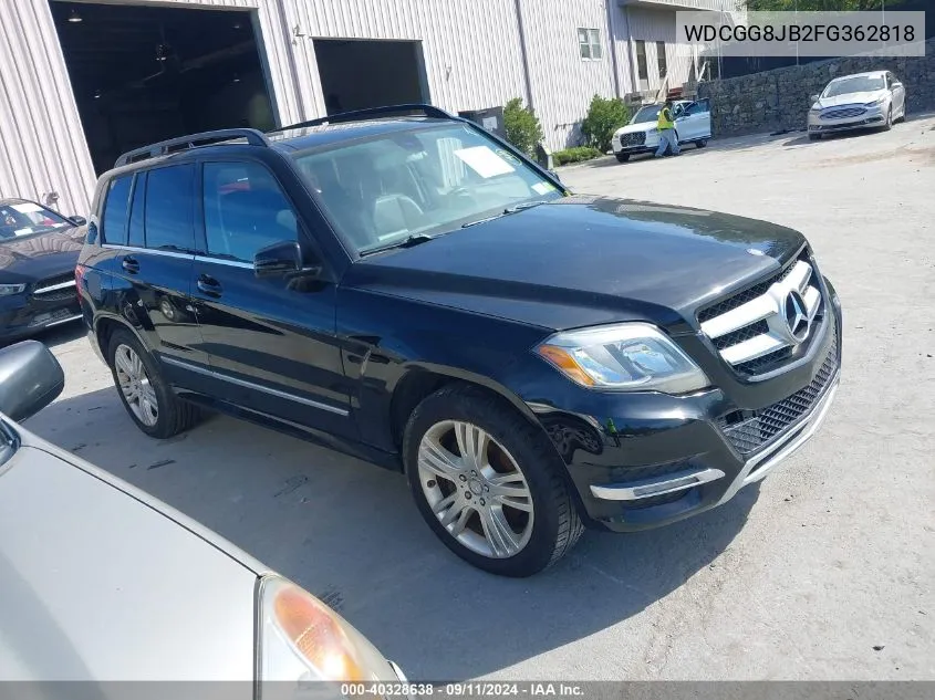 2015 Mercedes-Benz Glk 350 4Matic VIN: WDCGG8JB2FG362818 Lot: 40328638