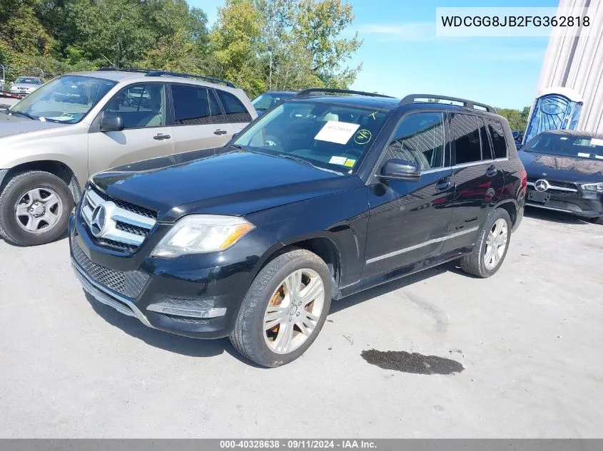 2015 Mercedes-Benz Glk 350 4Matic VIN: WDCGG8JB2FG362818 Lot: 40328638