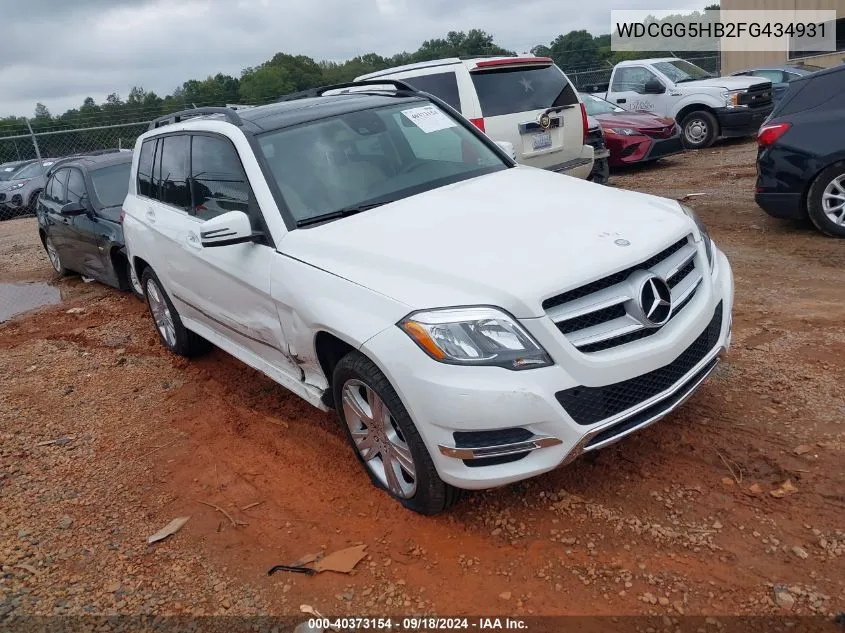 2015 Mercedes-Benz Glk 350 VIN: WDCGG5HB2FG434931 Lot: 40373154