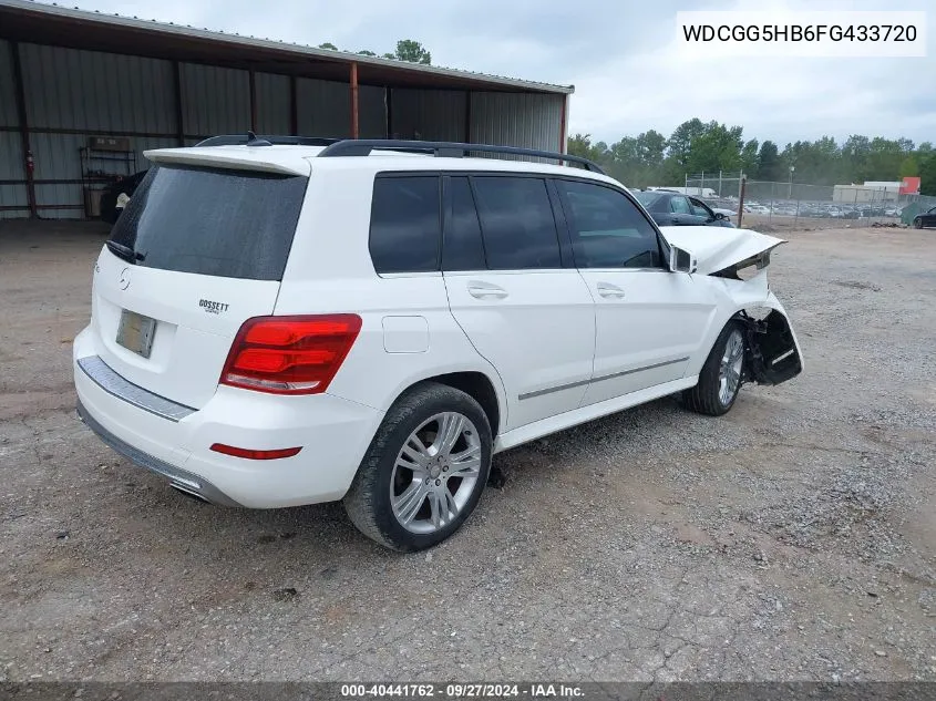 2015 Mercedes-Benz Glk 350 VIN: WDCGG5HB6FG433720 Lot: 40441762