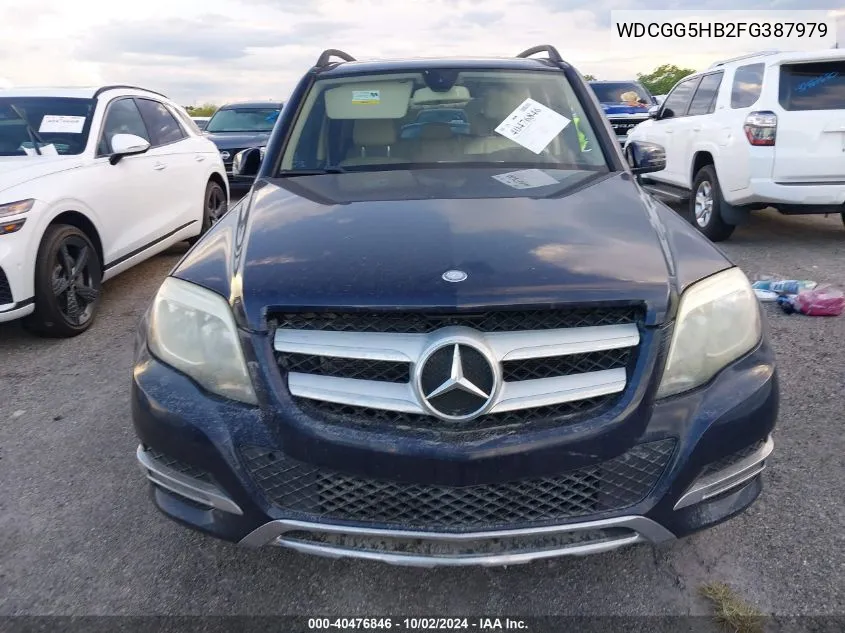 2015 Mercedes-Benz Glk 350 VIN: WDCGG5HB2FG387979 Lot: 40476846