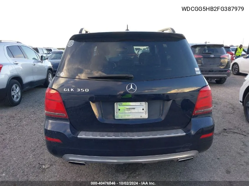 2015 Mercedes-Benz Glk 350 VIN: WDCGG5HB2FG387979 Lot: 40476846