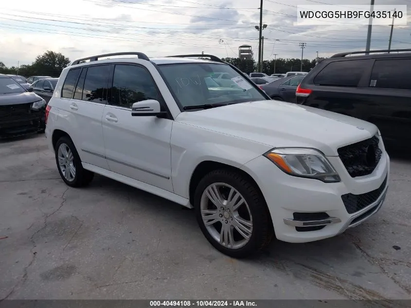 2015 Mercedes-Benz Glk 350 VIN: WDCGG5HB9FG435140 Lot: 40494108