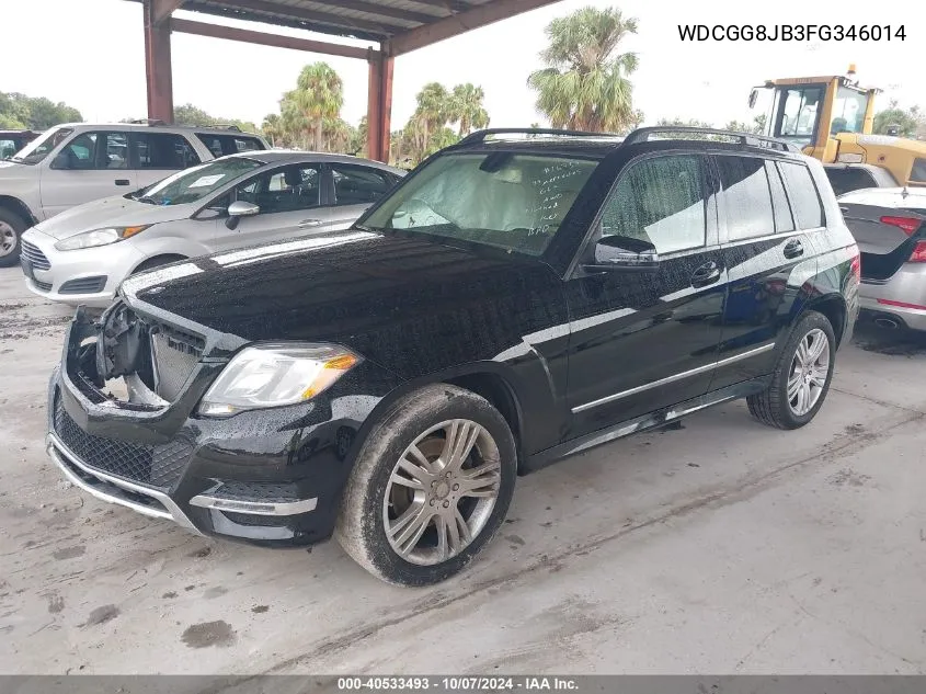 2015 Mercedes-Benz Glk 350 4Matic VIN: WDCGG8JB3FG346014 Lot: 40533493