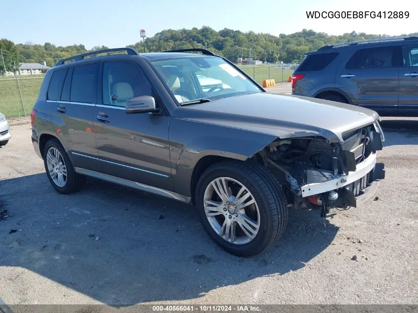 2015 Mercedes-Benz Glk 250 Bluetec 4Matic VIN: WDCGG0EB8FG412889 Lot: 40566041