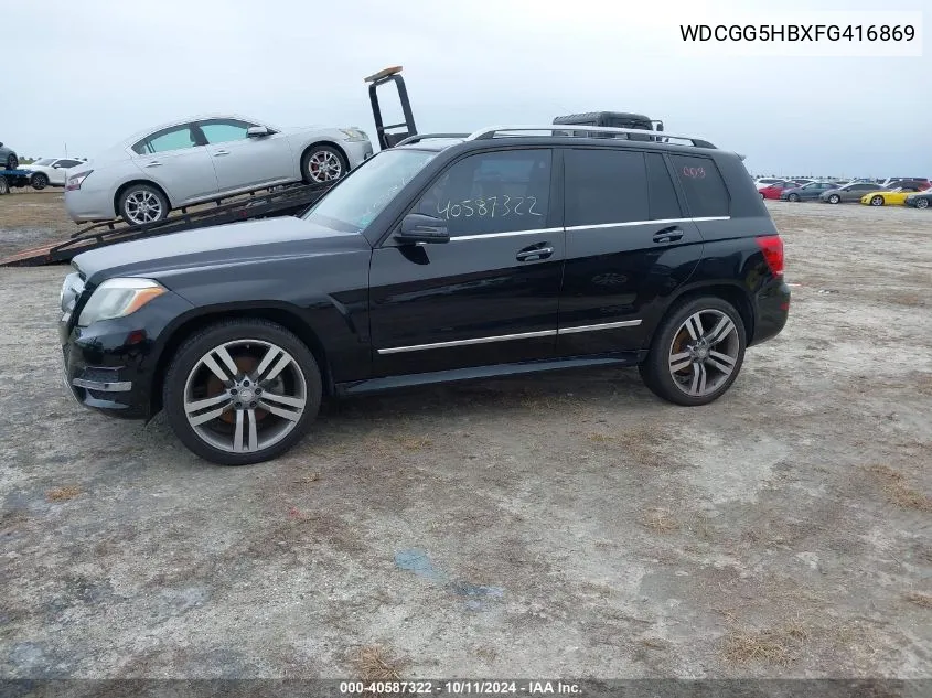 2015 Mercedes-Benz Glk 350 VIN: WDCGG5HBXFG416869 Lot: 40587322