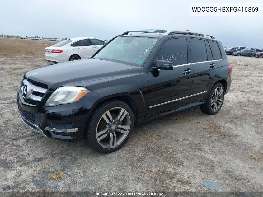 2015 Mercedes-Benz Glk 350 VIN: WDCGG5HBXFG416869 Lot: 40587322