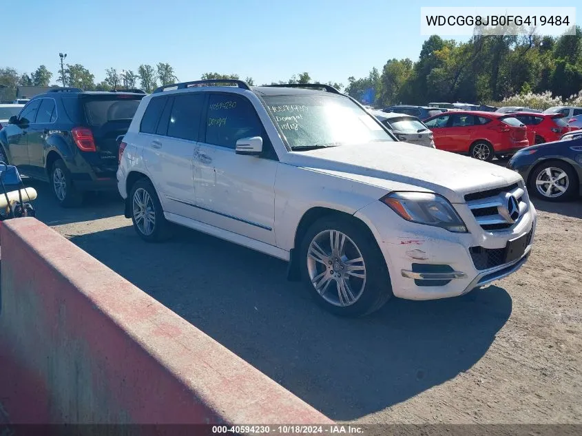 2015 Mercedes-Benz Glk 350 4Matic VIN: WDCGG8JB0FG419484 Lot: 40594230