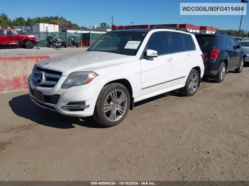 2015 Mercedes-Benz Glk 350 4Matic VIN: WDCGG8JB0FG419484 Lot: 40594230