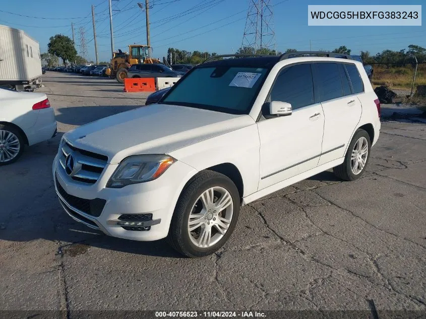 2015 Mercedes-Benz Glk 350 VIN: WDCGG5HBXFG383243 Lot: 40756523