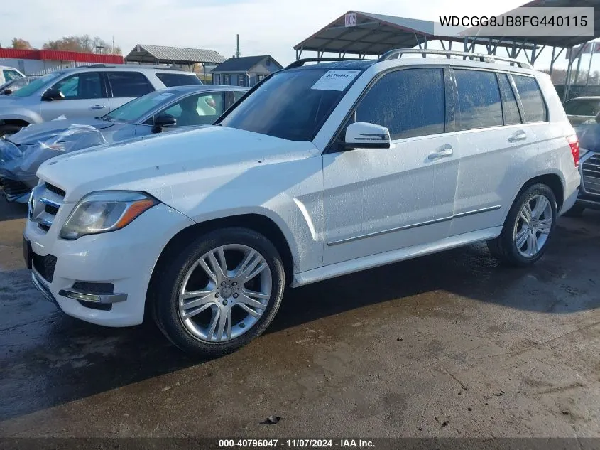 2015 Mercedes-Benz Glk 350 4Matic VIN: WDCGG8JB8FG440115 Lot: 40796047