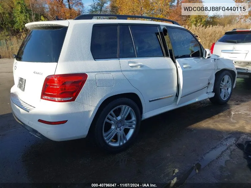 2015 Mercedes-Benz Glk 350 4Matic VIN: WDCGG8JB8FG440115 Lot: 40796047