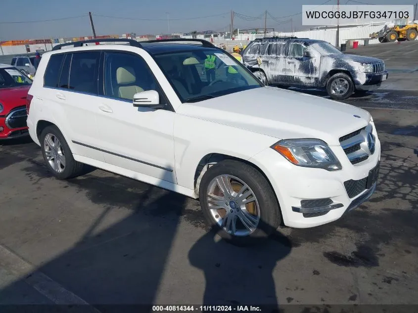 2015 Mercedes-Benz Glk 350 4Matic VIN: WDCGG8JB7FG347103 Lot: 40814344