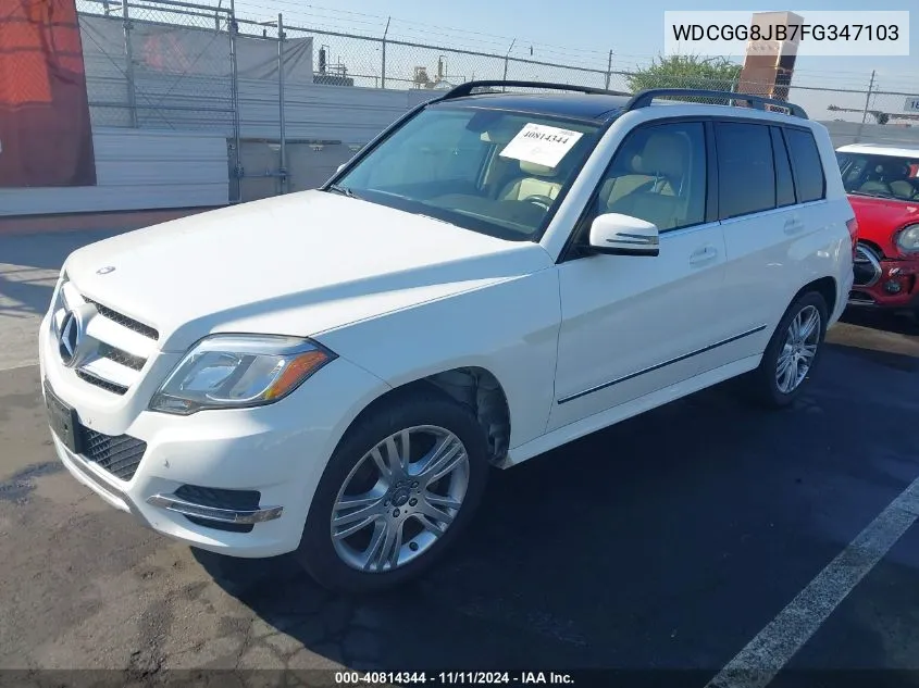 2015 Mercedes-Benz Glk 350 4Matic VIN: WDCGG8JB7FG347103 Lot: 40814344