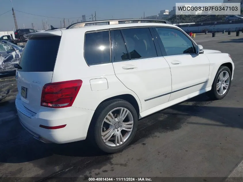 2015 Mercedes-Benz Glk 350 4Matic VIN: WDCGG8JB7FG347103 Lot: 40814344