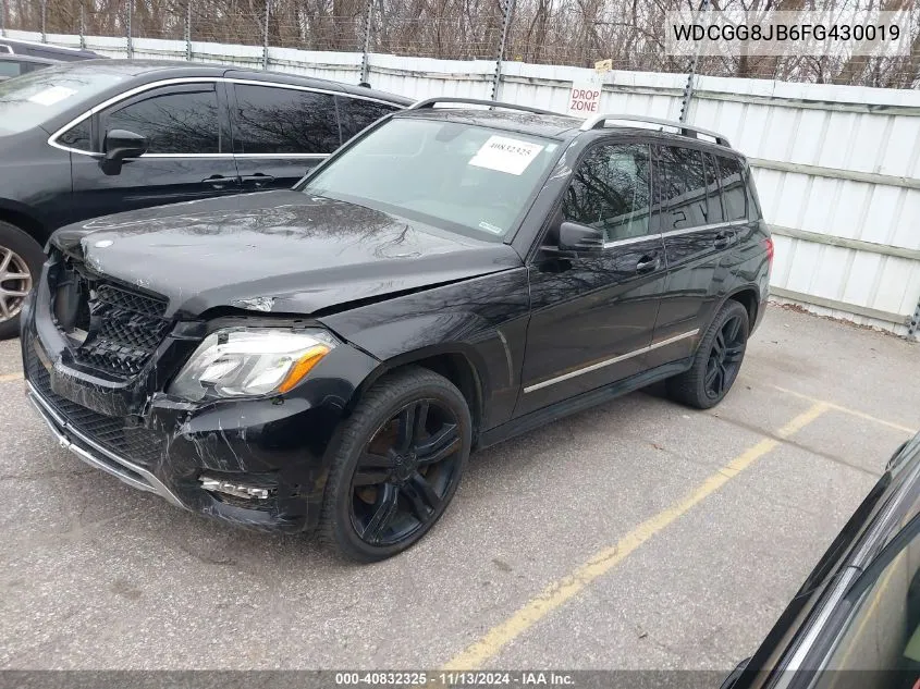 2015 Mercedes-Benz Glk 350 4Matic VIN: WDCGG8JB6FG430019 Lot: 40832325