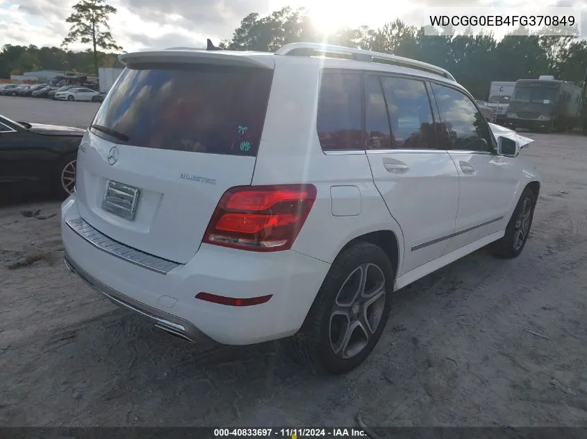 2015 Mercedes-Benz Glk 250 Bluetec 4Matic VIN: WDCGG0EB4FG370849 Lot: 40833697