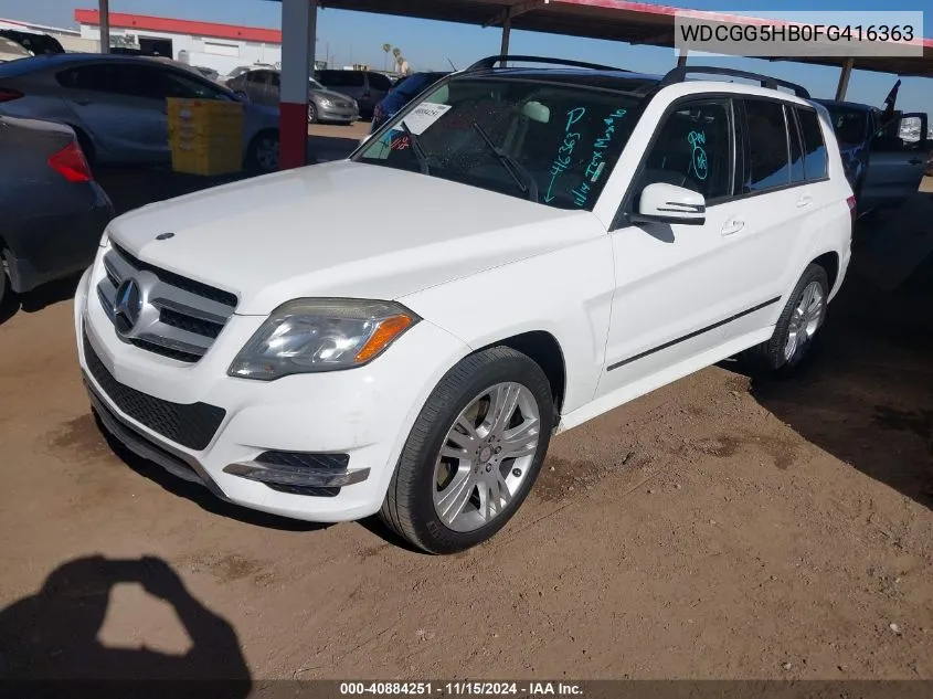 WDCGG5HB0FG416363 2015 Mercedes-Benz Glk 350