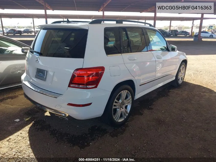 WDCGG5HB0FG416363 2015 Mercedes-Benz Glk 350