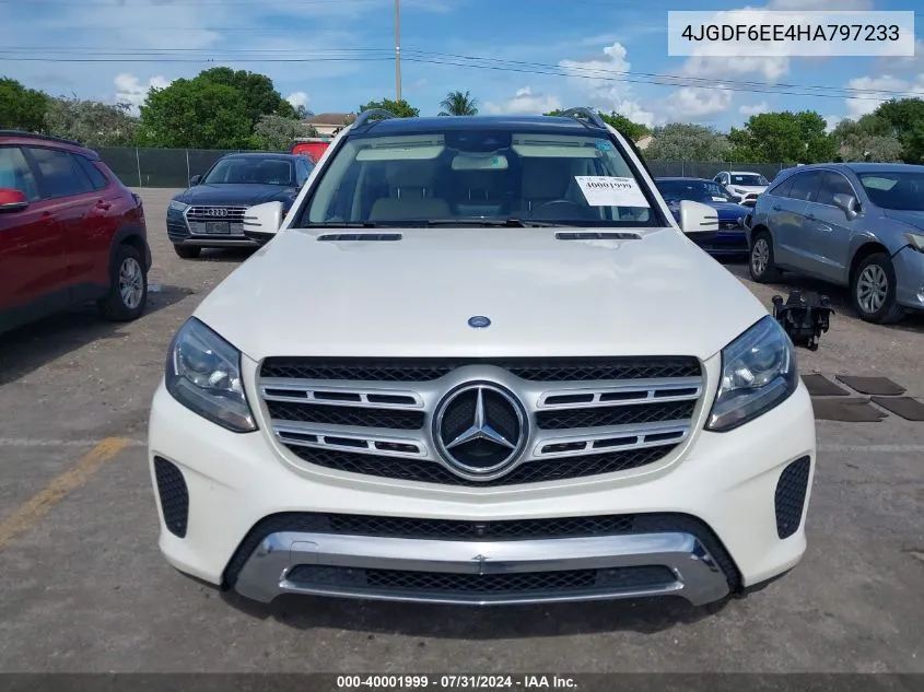 2017 Mercedes-Benz Gls 450 4Matic VIN: 4JGDF6EE4HA797233 Lot: 40001999